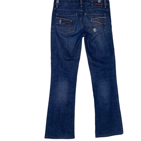 Women’s Seven7 Classic Flare Leg Jeans Distressed Size 26” Waist - Picture 5 of 9